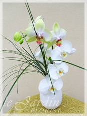 Custom Made Upscale White Flower Arrangements