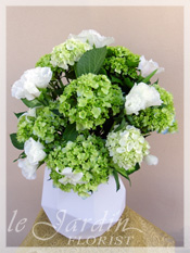 Custom Made Upscale White Flower Arrangements
