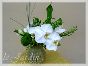 Custom Made Upscale White Flower Arrangements