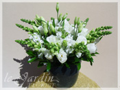 Custom Made Upscale White Flower Arrangements