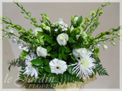 Custom Made Upscale White Flower Arrangements